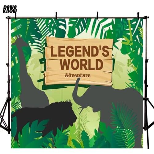 DAWNKNOW Cartoon Forest Photography Background Photocall Legends World Photo Shoot Backdrops For Children Photo Studio lv676