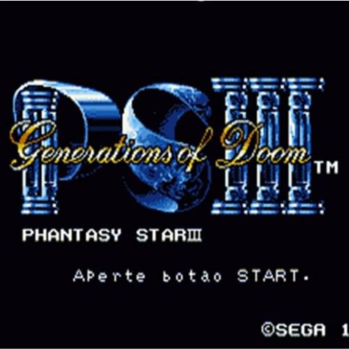 Phantasy Star 3 16 bit MD Game Card For 16 bit Sega MegaDrive Genesis game console