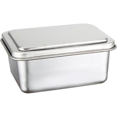 Stainless Steel Fresh-Keeping Box Storage Box with Lid Food Storage Box Cooking Ingredient Packaging Box