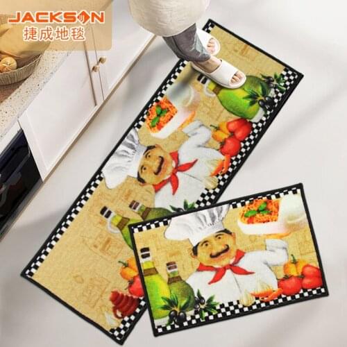 Carpet floor mat American kitchen floor mat antiskid oil repellent water absorbent mat long machine wash