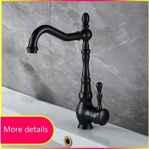 Kitchen Faucet Blacked Single Handle Pull Down White Kitchen Tap Single Hole 360 Degree Brushed Nickle Faucets Water Mixer Tap