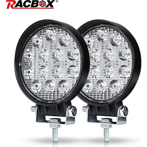 Square Round 4 Inch Slim LED Work Light Bar for LADA Motorcycle Offroad Boat Car Tractor Truck 4x4 SUV ATV UTV Spotlight 12V 24