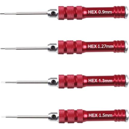 Hot Sale Hex Screwdriver Tool Kit for RC Helicopter Car Drone Aircraft Model 0.9/1.27/1.3/1.5 mm Repair Tools