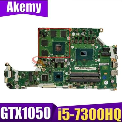 NB.Q2Q11.003 NBQ2Q11003 Laptop DDR4 Motherboard C5MMH / C7MMH LA-E911P w/ i5-7300HQ & GTX1050 V4G For Acer A715-71G Laptops