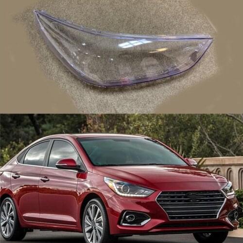 Car Headlamp Lens For Hyundai Accent 2018 Car Headlight cover Headlamp Lens Auto Shell Cover