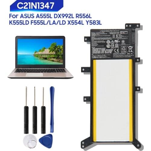 Original Replacement Battery For ASUS X555 X555LA X555LD X555LN W509L X554L FL5500L DX992L C21N1347 Genuine Battery 5070mAh