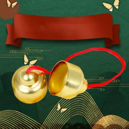 Outdoor Music Equipment Portable Percussion Toy for Kids Bronze Bell Wind Chime Hangs Pendant Creative Gift