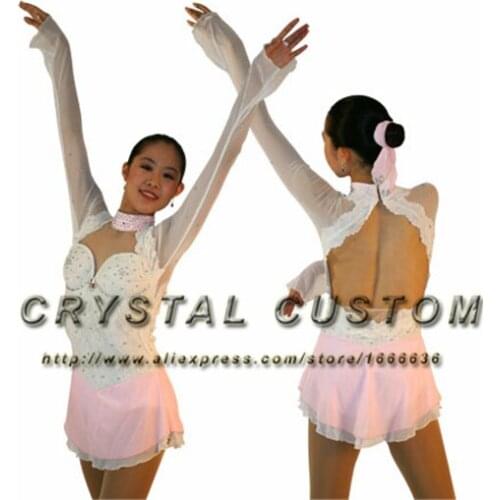 Custom Ice Figure Skating Dress For Kids Fashion New Brand Competition Figure Skating Dresses Crystal DR3641