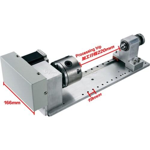 Rotary axis slide rail 4th axis of CNC engraving machine A axis dividing head