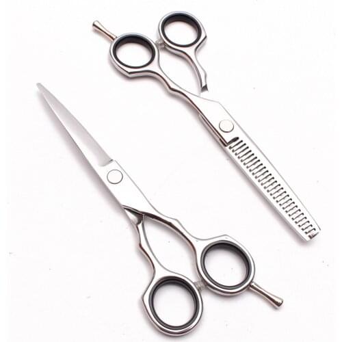 5.5" Shiny Customized Logo Straight Scissors Thinning Shears Pet Scissors Animal Shears Dog Grooming Scissors Dropshipping C1004