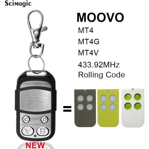 MHOUSE/Myhouse MOOVO Remote Control Comaptible TX3 MT4 MT4G GTX4C MT4V TX4 GTX4 433.92mhz Garage Door Motor Transmitter NEW