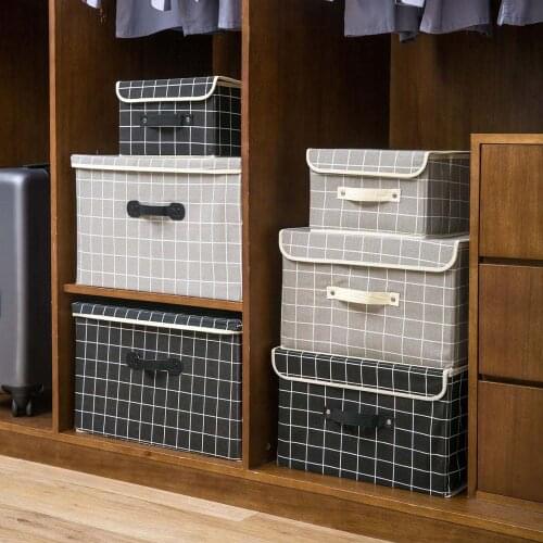 Lattice Folding Storage Box For Clothes Underwear Socks Organizador Kid Toys Storage Boxes Bins Makeup Toys Organizer