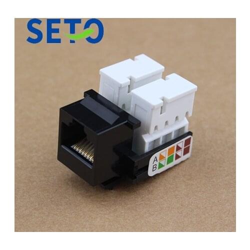 SeTo 8 Core RJ45 Cat5e Network Plug Module RJ45 Cat5e Keystone For Wall Plate Socket