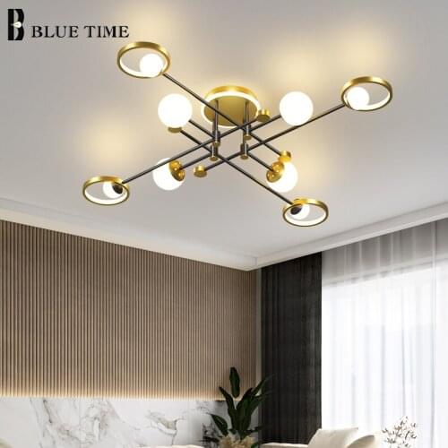 6/8arms Led Ceiling Light Modern Creativity Home Ceiling Lamp 110v 220v For Living Room Bedroom Dining Room Led Light Fixtire