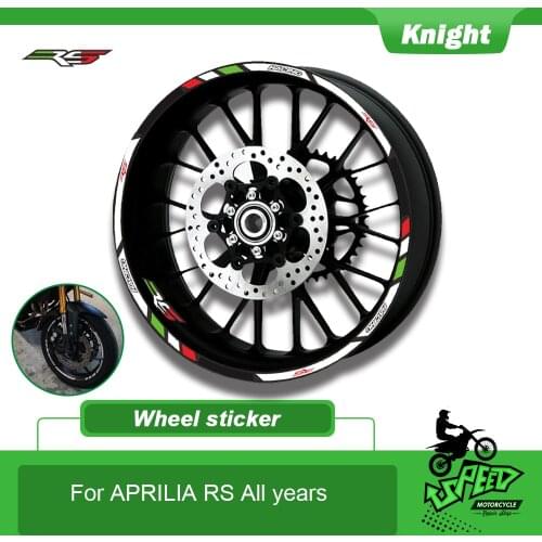 For Aprilia RS 125 RS250 rs660 12 Strips Motorcycle Reflective decals Wheels Moto Rim Stickers decoration Styling rim sticker