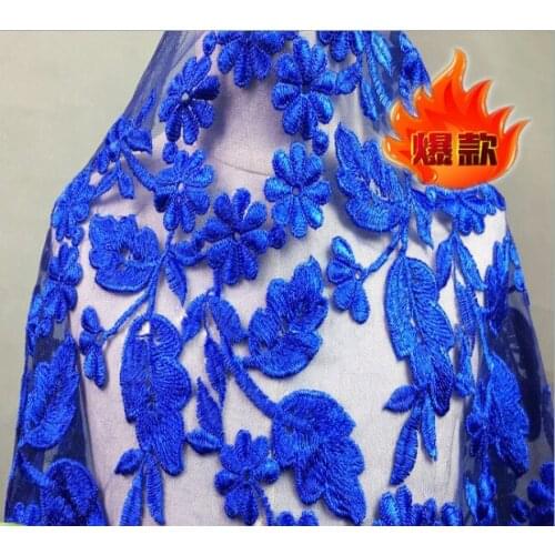 Restoring ancient ways Net yarn fabric embroidery lace mesh fabric wedding dress cloth DIY garment accessories curtains