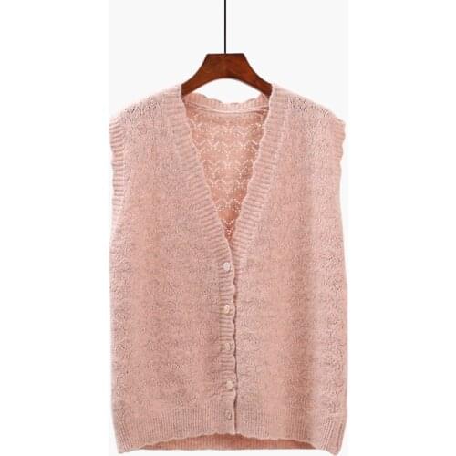 V-Neck Knitted Women Sweater And Cardigan Solid Slim Casual Home Wear Lady Outwear Coat Tops