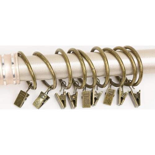 10 Pcs Metal Curtain Clip Curtain Ring Buckle Curtain Clip Hook Rings Clamps Drapery Clips Bath Curtain Rod Clips Accessories