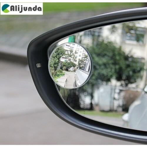2 PCS car Blind Spot Dead Zone Mirror Rearview Mirror Small Round Mirror Auto Side 360 Wide Angle Round Convex mirror