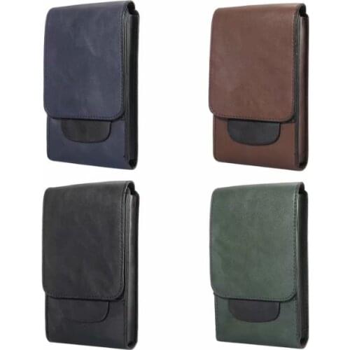 Crazy Horse Pattern For Samsung S8 S8 Plus Men Fashion Casual Hanging Pockets Belt Waist Case With Loops For Samsung S9 S9 Plus