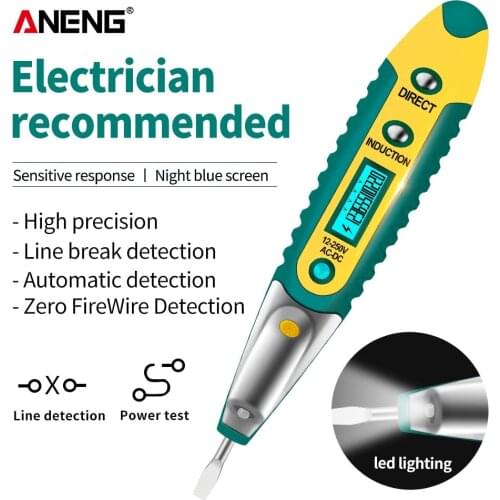 VD700 Digital Test Pencil Tester Electrical Voltage Detector Pen LCD Display Screwdriver AC/DC 12-250V for Electrician Tools