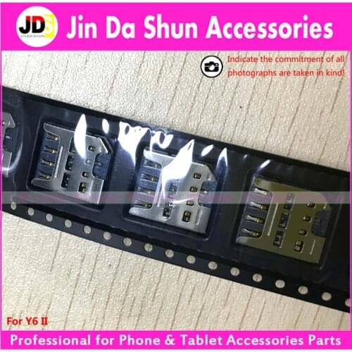 For Huawei Y6 II Y6II Sim Card Reader Holder Socket Inner Sim Card Slot Connector Repair Parts