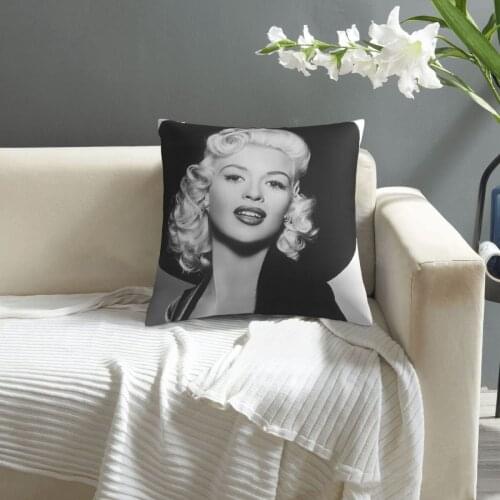 Jayne Mansfield pillowcase printed cushion cover sofa waist pillow pillow cover