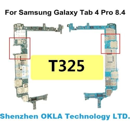 1pcs Used Original For Samsung Galaxy Tab 4 Pro 8.4 T325 2G RAM 16G ROM Mainboard Motherboard Logic Board Replacement