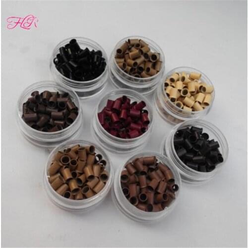 4.0x3.6x6.0 mm Copper Flared Micro Ring Easily Locks 1000Units Hair Micro Ring For I tip Hair