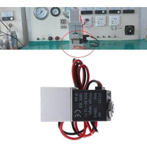 Normally Closed Solenoid Valve 12V DC 1/8" w/Wire For Water Air Gas
