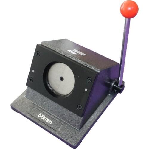 NEW Heavy Duty Manual Round 50mm 2" (Actual Cut 60.8MM) Multi Sheets Stand Paper Graphic Punch Die Cutter for Button Maker