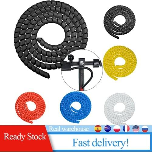 1M Line Organizer Pipe Protection Spiral Wrap Winding Cable Wire Protector Cover Tube for XIAOMI M365/PRO Electric Scooters