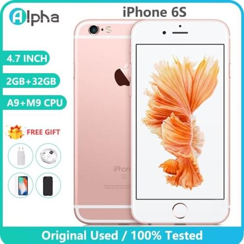 100% Original Used Unlocked iPhone 6S Dual Core 4.7 Inch 2GB RAM 16/64/128GB ROM 12.0MP Camera LTE IOS IPS Touch ID Cellphone