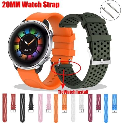 Smart Watch Silicone Band Accessories For Xiaomi Huami Amazfit Gtr 42 Huawei Watch Gt 2 42 /Watch 2/Garmin Vivoactive3 Bracelets