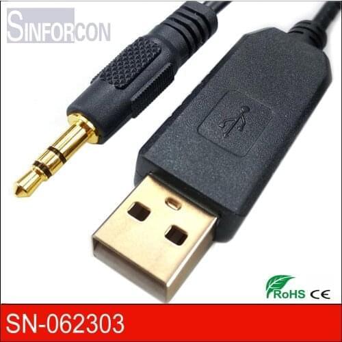 Sinforcon Most Sellable Win8 10 pl2303ta USB UART TTL 3.3v TO 3.5mm Jack Adapter cable