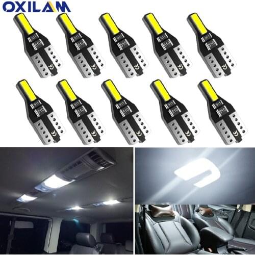 10PCS T10 W5W LED Car Interior Light 12V 168 194 Reading Lights For Audi A3 A4 B6 B8 A6 C6 80 B5 B7 A5 Q5 Q7 TT 8P 100 8L C7 8V