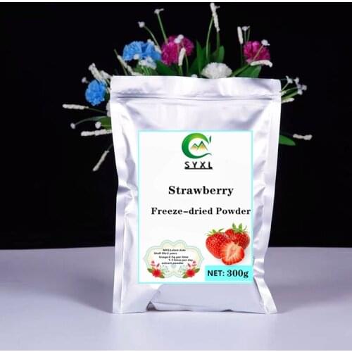 100g-1000g GMP Manufacture food grade 100% Pure Natural Organic Freeze-dried Strawberry Powder Strawberry extract powder