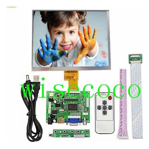 8 inch IPS 1024*768 Tablet LCD Display Screen HJ080IA-01E HE080IA-01D Driver Board Audio Control For Raspberry VGA