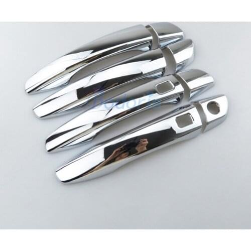 Accessories For Peugeot 5008 3008 2017 2018 Door handle Overlay Cover and Bowl Insert Trims Chrome Car Styling