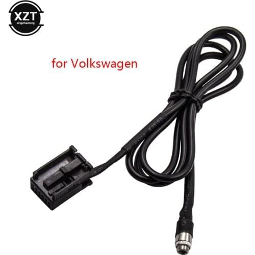 LEEWA Car Radio CD Player Auxiliary Aux Audio Cable For Ford Focus 2 MK2 Ford Mondeo Aadpter Wire #CA1406