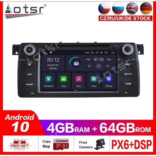 Android 10.0 4G+64GB Car Radio GPS Navigation For BMW Serie 3 E46 M3 1998-2006 car Auto Stereo Head Unit Multimedia Player Head
