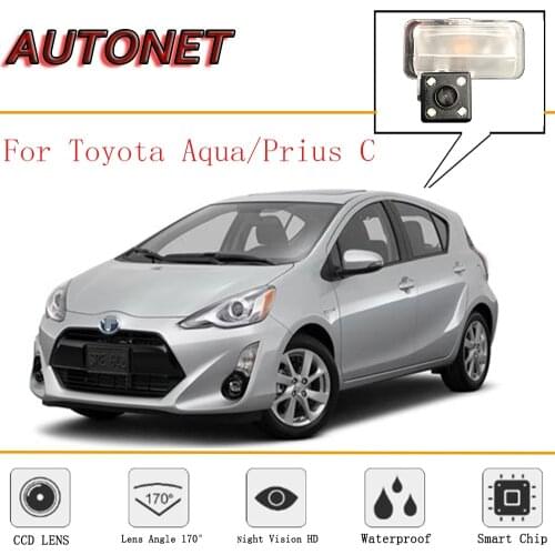 AUTONET Rear View camera For Toyota Aqua/Toyota Prius C 2011~2018/CCD/Reverse Camera/Backup Camera/license plate camera