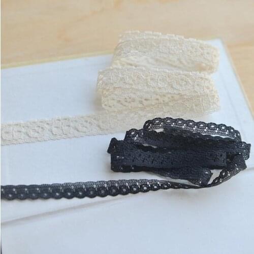 30 Meters New Selling Black Skin Lace Ribbon Thin DIY Embroidered Net Lace Trim Fabric For Sewing Wedding Decoration