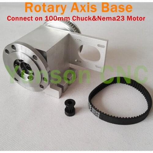 CNC 4th Axis Hollow Shaft Rotary Axis Base