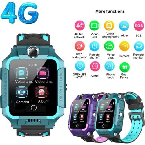 T10 Kids Smart Watch Waterproof 4G GPS WIFI LBS Tracker Phone Watch SOS Video Call for Children Anti Lost Monitor Baby