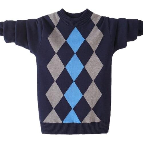 Kids Winter Sweater 2019 Autumn Children Knitted Pullover Sweater For Teens Big Boys 6 8 10 12 14 16 Years Wear Dwq358