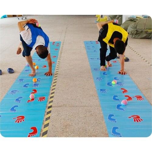 Hands and Feet Game Pad Team Expand Props Outdoor Training Group Building Fun Game Pads Children Kids Games Toy Mat Y4UD