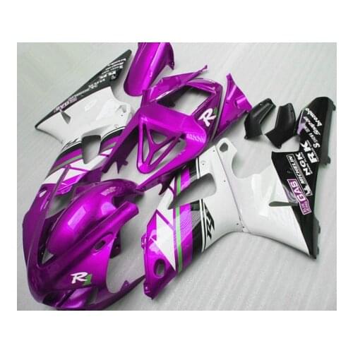 ABS fairings kit for 1998 1999 YZFR1 YZF R1 98 99 black purple fairing kits for R1 YZF R1 1998-1999