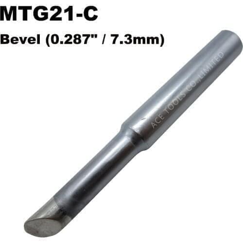 MTG21-C Bevel Soldering Tips Replace WELLER Fit WLC200 SPG80 SP80NUS SPG80L Station Iron Nozzle Welding Bit Handle Pencil