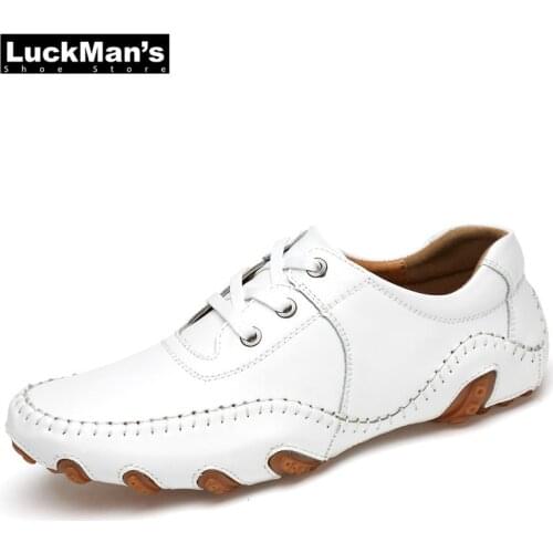 Octopus Leather Shoes Men High-quality Comfortable Men Loafer Spring & Autumn Non-slip Fashion Casual Sneakers White Footwear
